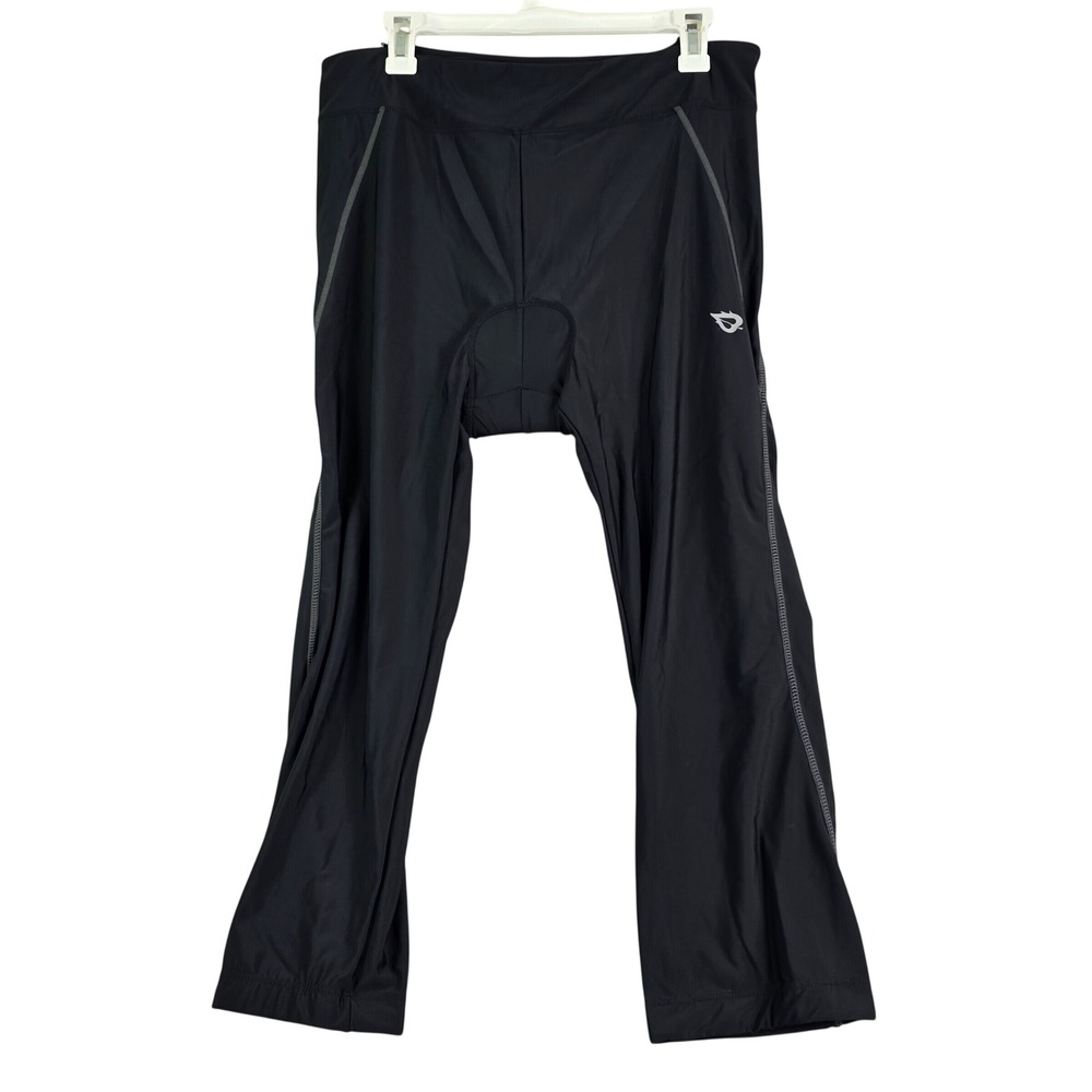 Baleaf Cycling Capris Women 3XL Black‎ Padded 3D Chamois Bike Leggings Pocket
